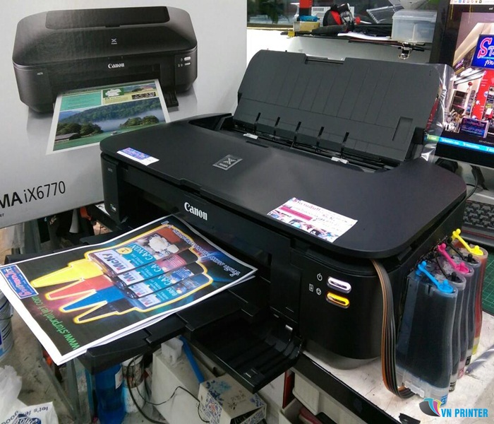 Máy canon IX6770 lắp mực liên tục