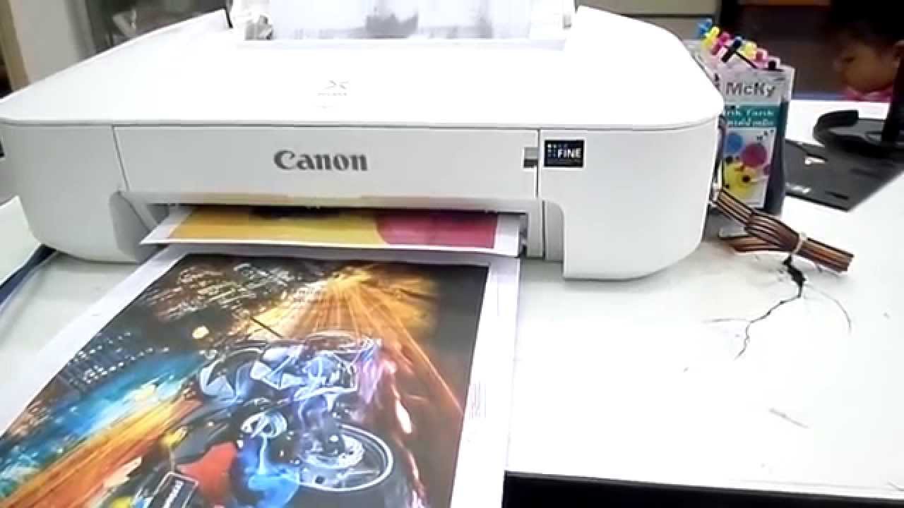 Máy canon lắp mực liên tục