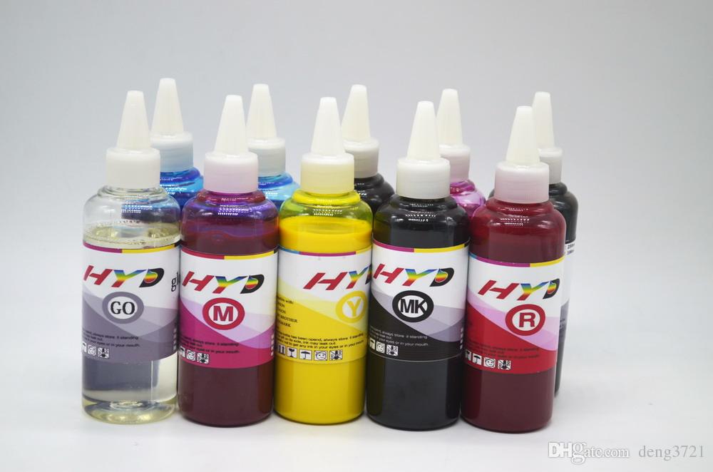 mực bơm màu trắng dùng máy canon